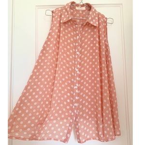 Dottie sleeveless Shirt Top